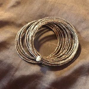 COPY - EUC Stella & Dot silver “slinky” bracelet